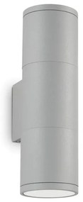 Aplica de exterior cu protectie IP44 GUN AP2 SMALL GRIGIO 163628 IDL