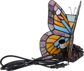Lampa de masa Tiffany Butterfly h 23 cm