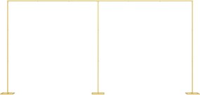 vidaXL Arc de nuntă Auriu 657 x 35 x 300 cm Oțel