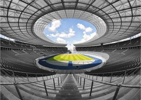 Tablou pe sticlă - stadionul de fodbal (70x50 cm)