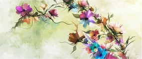 Tablou - Pictua cu flori (120x50 cm)