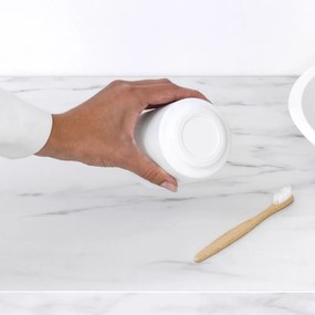 Brabantia MindSet suport periuță de dinți 1005685, Curățare ușoară, Deschidere largă, Acoperire minerală, Alb