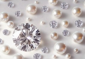 Fototapet - Perle și diamante (147x102 cm)