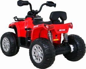 ATV Electric cu acumulator pentru copii NOVOKIDS™ Madness Quad PRO , Cu melodii si lumini, Lungime 100 cm, 3-8 ani , Max 30 kg , Roti EVA, 12V, Rosu