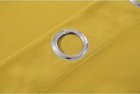 Draperie galbena OXFORD 140x250 cm Agatat: Inele metalice