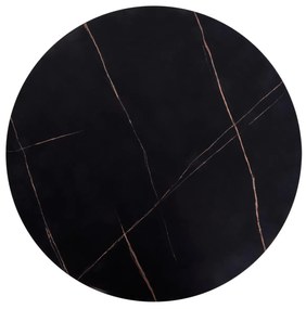 Masuta cafea Antica marble negru – H36 cm