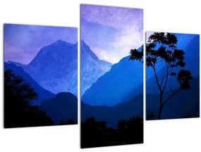 Tablou - Cerul de noapte din Nepal (90x60 cm)