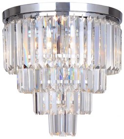 Lustra aplicata design deosebit AMEDEO, crom FC17106/4+1-CHR ZL