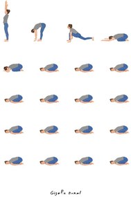 Ilustrație Yoga Routine, Giselle Dekel