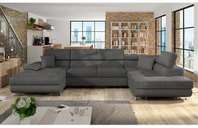 Colțar în formă de U Alphard Bis (D) (piele ecologică soft 029 + uttario velvet 2971 + kunstleder soft 029). 1051188