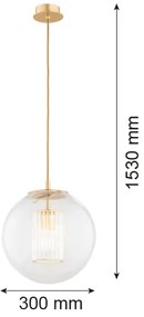 Lustră pe cablu Argon 8626 HAMPTON 1xE27/15W/230V