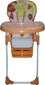 Scaun de masa pentru copii si bebe Baby Care™ reglabil in 3 trepte,pliabil, centura de siguranta, sezut comfortabil, masuta detasabila, functie