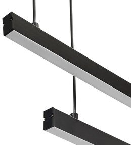 Lustra suspendata LED, Otel, Negru, MIAMI
