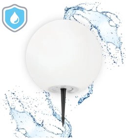 Lampă LED RGB solară dimabilă LED/5W/3,7V 3000K IP54 d. 40 cm