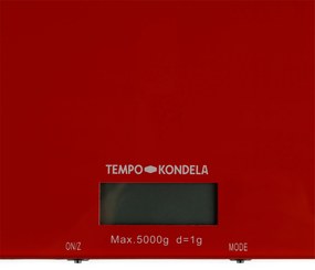 TEMPO-KONDELA BORIA, cântar digital de bucătărie, roşu