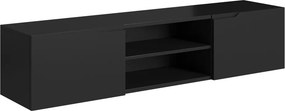 Dulap TV suspendată Loftia Mini 160 cm - negru mat