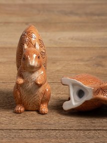 Set sare si piper, din ceramica, Squirrels