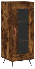 828769 vidaXL Servantă, stejar fumuriu, 34,5x34x90 cm, lemn compozit