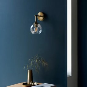 Aplică Endon 103173 ALLEGRA 1xE14/7W/230V alamă/transparent