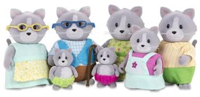 Set de figurine Li'l Woodzeez DAINTYPAW familie de pisici