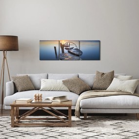 Tablou - Dig de piatră (cu ceas) (90x30 cm)