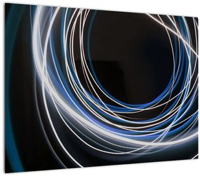 Tablou cu linii albastre (70x50 cm), în 40 de alte dimensiuni noi