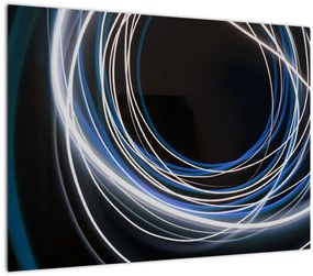 Tabloul cu linii albastre (70x50 cm)