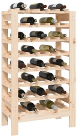 Suport de vinuri, 61,5x30x107,5 cm, lemn masiv de pin Maro, 61.5 x 30 x 107.5 cm, 1