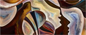 Tablou - Abstractizarea capetelor (120x50 cm)