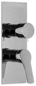Baterie de duș, FIMA Carlo Frattini, Seria 4, cu 2 ieșiri, crom, F3769X6CR