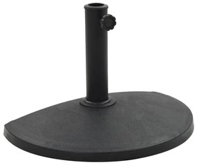 Suport umbrela de soare, negru, 9 kg, polirasina, semi-rotund Semirotund, 9 kg