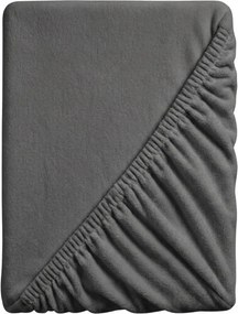 Cearsaf Cocolino microplus cu elastic SOFT 90x200 cm gri inchis