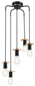 Suspensie vintage 5 becuri E27 Angelina 39558 Lamkur