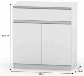 Dulap HANY NEW 007, alb