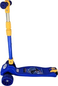 Trotineta copii cu roti luminoase din silicon NOVOKIDS™ Mini Scooter 8020, Cu melodii si lumini, 3 roti, Pliabila, Maner reglabil pe inaltime, Maxim
