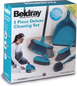 Set curatenie, 5 piese, turcoaz, Beldray