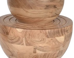 Masă rotundă dining din lemn de acacia, Ø115 cm, „Nayara”