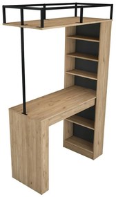 Masă de bar Jana Walnut and Black