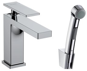 Hansgrohe Tecturis E baterie lavoar cu duș bideu stativ crom 73210000