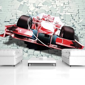 Fototapet - Formula 1 roșie 3D F1 (152,5x104 cm), în 8 de alte dimensiuni noi