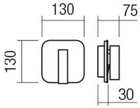 Redo 01-1492 - Aplica de perete QUDA LED/6W/230V + LED/3W, CRI 90, USB, negru