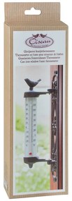 Termometru cu păsări din fontă Esschert Design Bird, înlălțime 27,3 cm