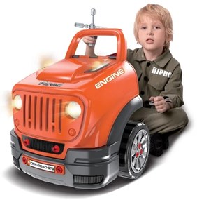 Atelier de reparații auto de jucărie portocaliu/gri