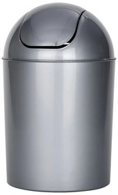 Coș de gunoi gri din plastic 6 l Economic – Wenko