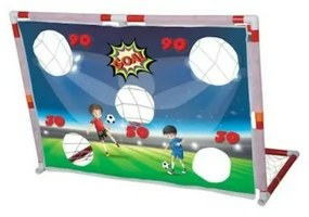 Poarta de fotbal cu minge inclusa, pentru copii, cu prelata si tinta cu puncte, GOL 227