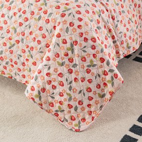 Cuvertura de pat cu model STRAWBERRY roz Dimensiune: 220 x 240 cm