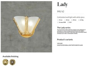 Aplica de perete LUX design clasic realizata manual Lady A2