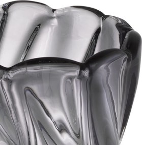 Vaza flori, Vas decorativ Contessa L, gri 115183 HZ