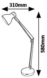Rabalux 6408 - Lampă de masă CARTER 1xE14/11W/230V