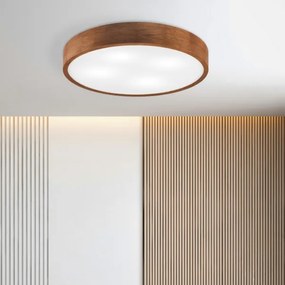 Brilagi - Plafonieră LED CARVALHO 4xE27/60W/230V, stejar cireș, Ø 57,5 cm
